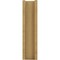 Ekena Millwork 5 1/2-in W x 14-in D x 22-in H Balboa Slat Rough Cedar Woodgrain TimberThane Outlooker, Primed Tan OUTUR055X14X22BOA24RCPR - alternate 4